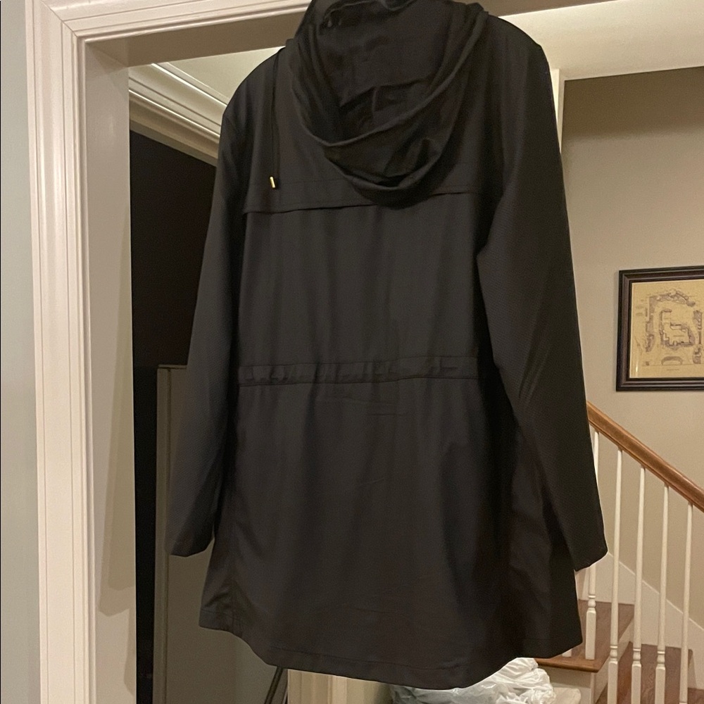 CM 1969 Women's Black waterproof Jacket with Gold Accents.  Large - Picture 6 of 8